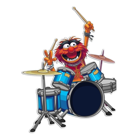 animal from the muppets playing the drums