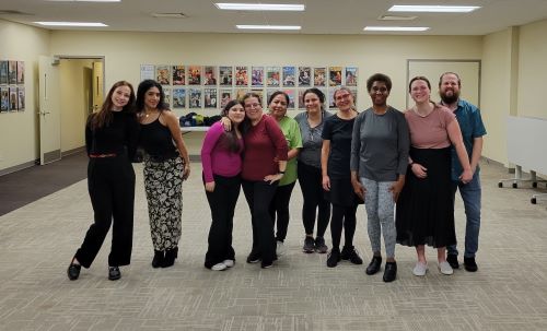 mambo dancers posing for a pic