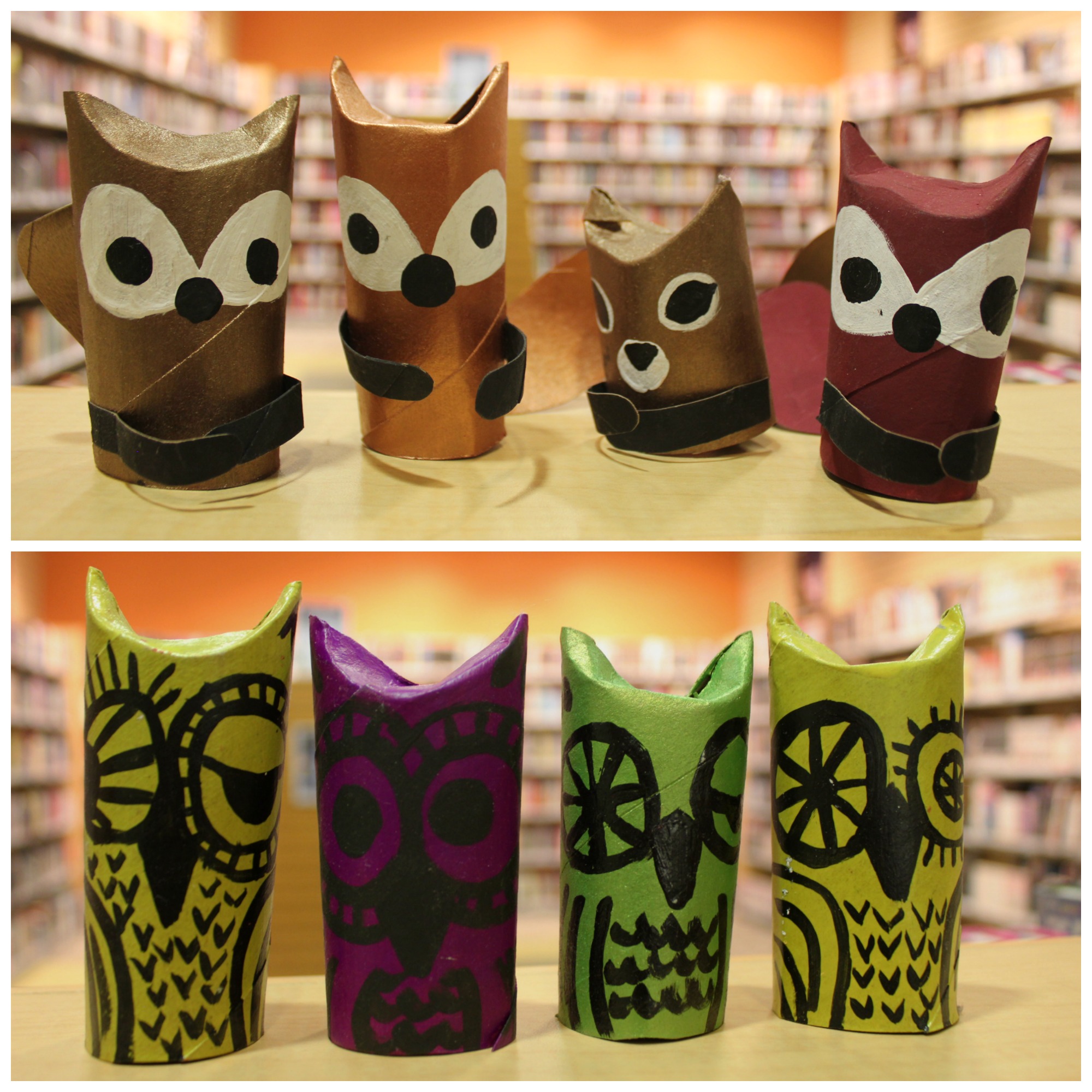 Paper Tube Woodland Animals | Fox River Valley Public Library