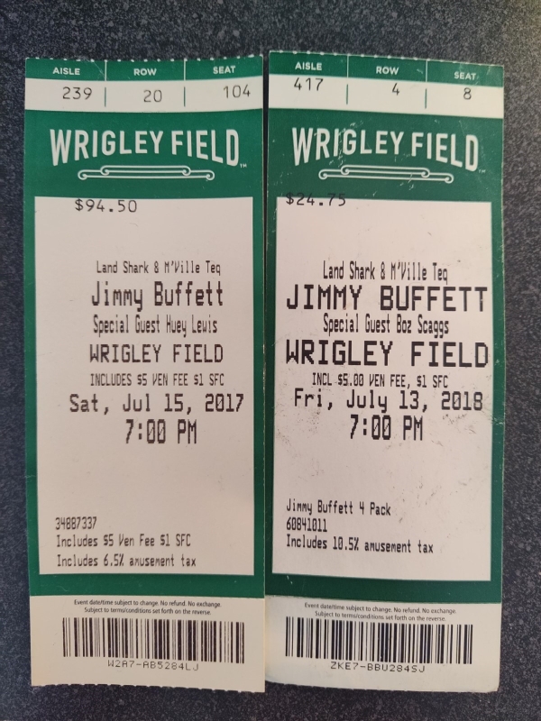 Jimmy Buffet tickets