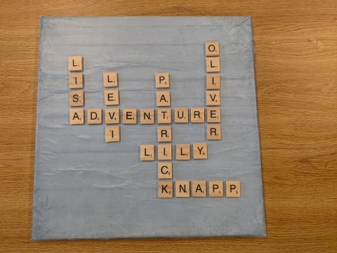 Artful Adventures: Scrabble Tile Canvas
