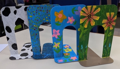 artful adventures: Bookend painting