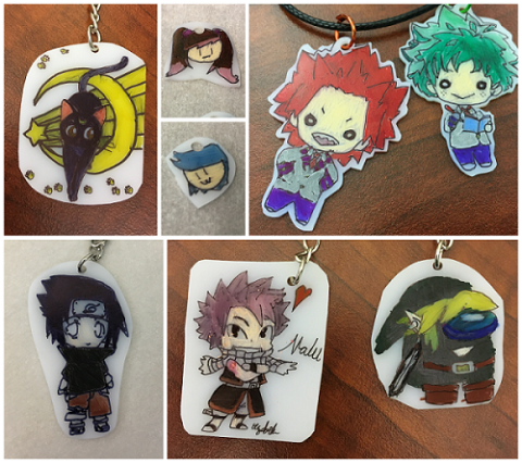 Shrink Charms collage