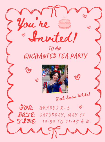 Enchanted Tea Party Flyer