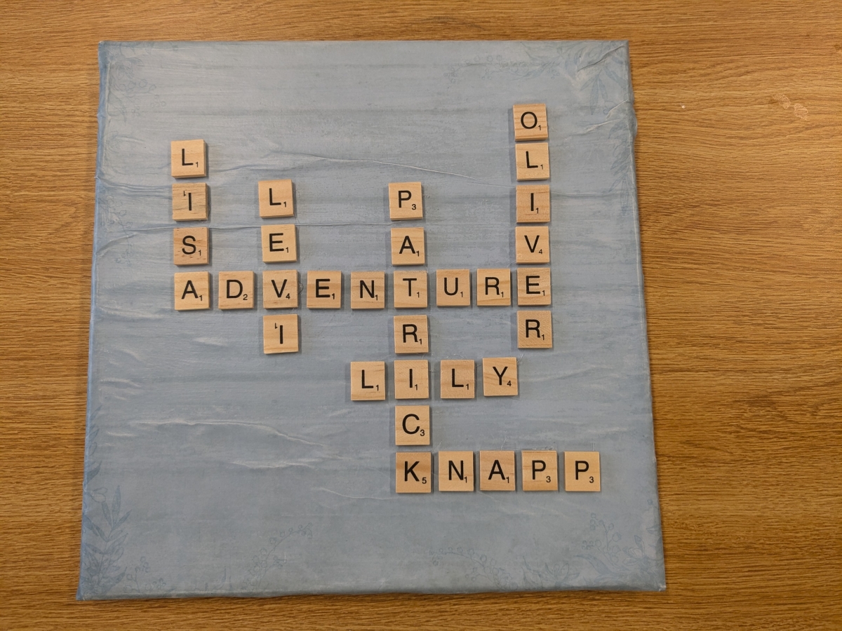 Artful Adventures: Scrabble Tile Canvas