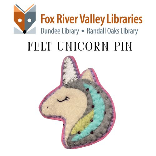 Felt Unicorn Pin