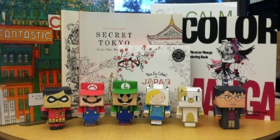 Cubeecrafts and coloring books in Anime Club