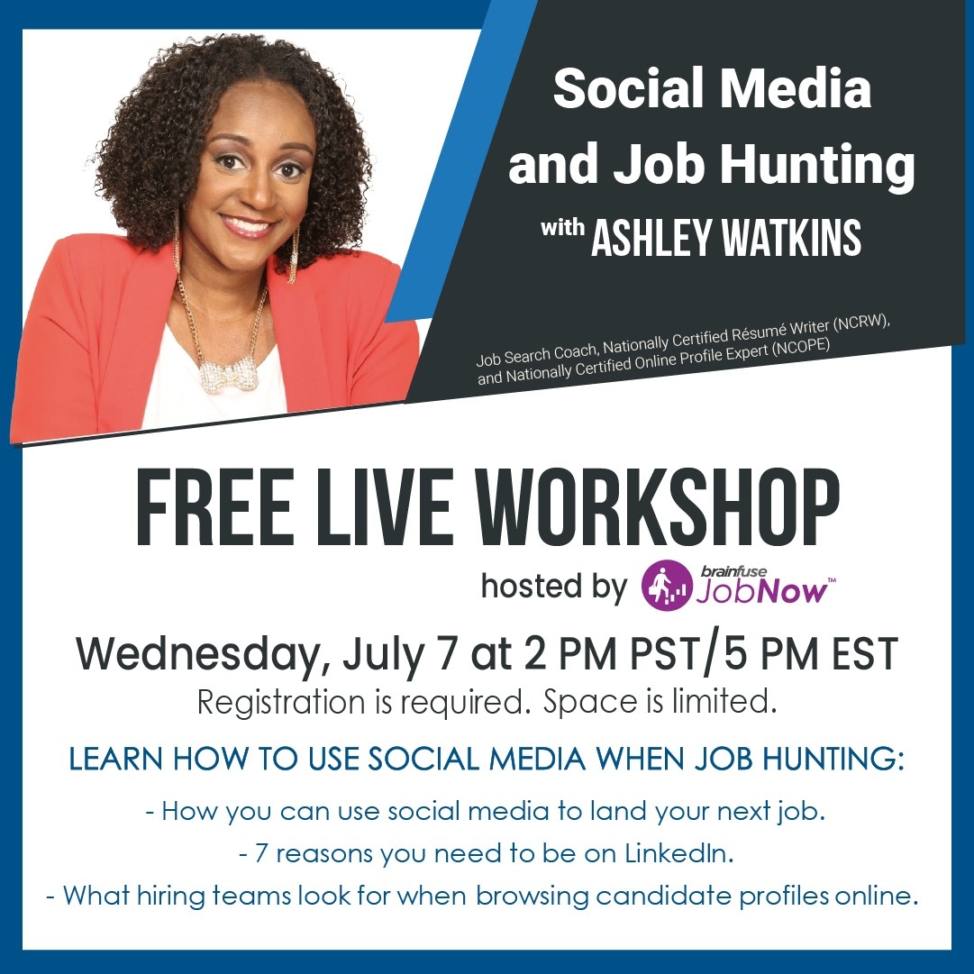 Social Media and Job Hunting flyer