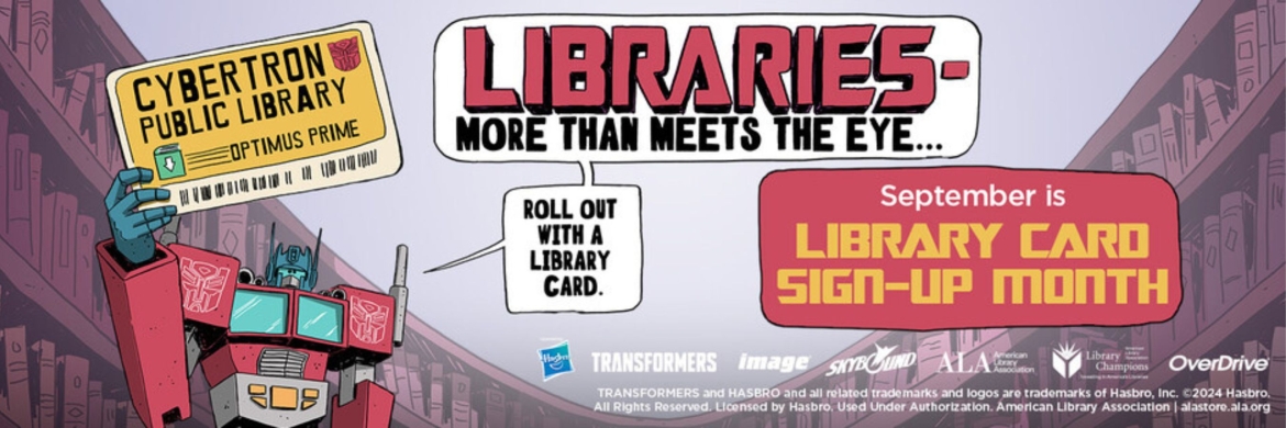 September is Library card month