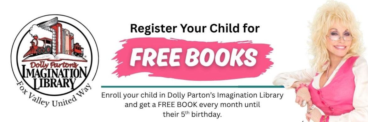 Dolly Parton’s Imagination Library mails a high-quality, age-appropriate book to all registered children, addressed to them, at no cost to the child’s family.