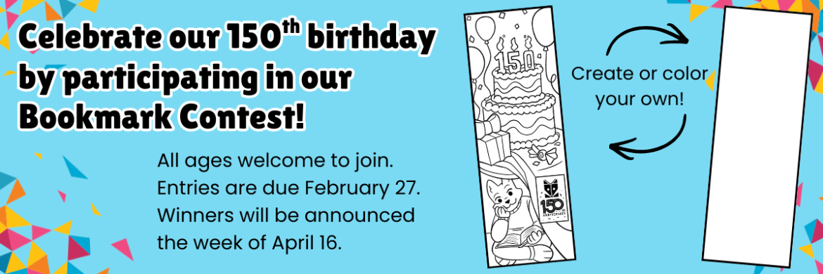 150th Bookmark Contest.
