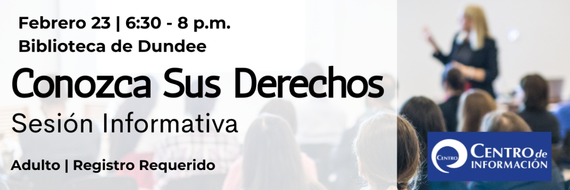 Conozca Sus Derechos February 23.