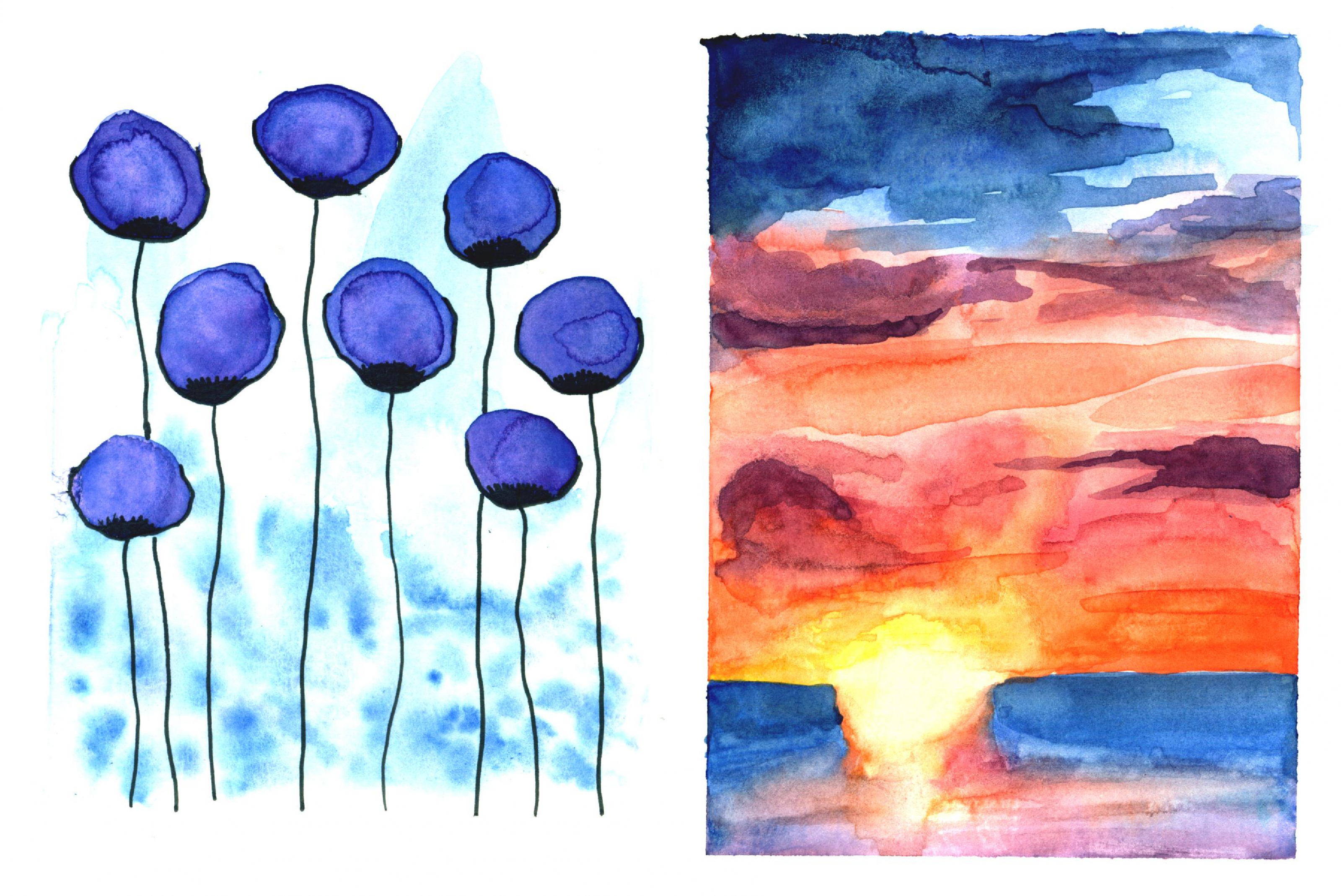watercolor paintings
