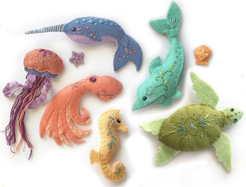 Felt Sea Creatures